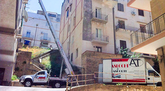 noleggio scala montacarichi sciacca arena traslochi